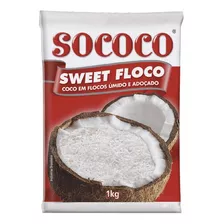 Kit 4 Pc Coco Ralado Úmido Adoçado Em Flocos Sococo Sweet 