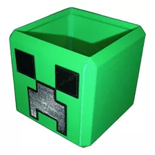 Portalápices De Cabeza De Creeper - Minecraft