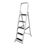 Escada 5 Degraus Utilaço Doméstica De Abrir Cor Branco