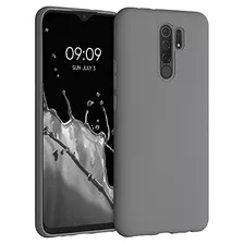 Funda Xiaomi Redmi 9 Bordes Elevados Tpu Gris Oscuro