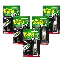 Super Bonder Power Flex Gel 3 Gr Threebond Não Escorre 5 Pcs