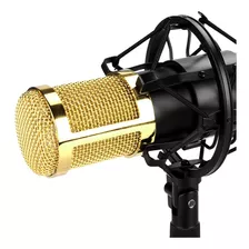 Microfone Condensador Profissional Bm-800 Canto Podcast Cor Preto