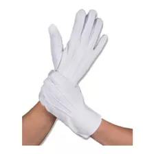 Guantes Blancos De Algodón Escolta Mesero Chambelan Militar