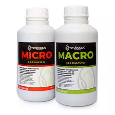 Kit Nutrientes Hidroponia Verdeagua Macro + Micro 500ml