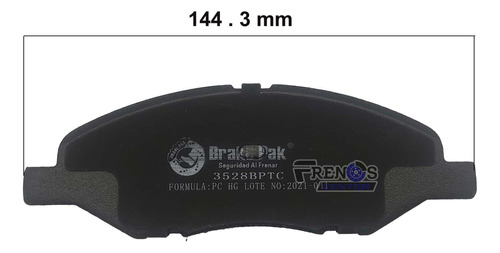 Pastilla Freno Del Brake Pak Para Nissan Versa Foto 6