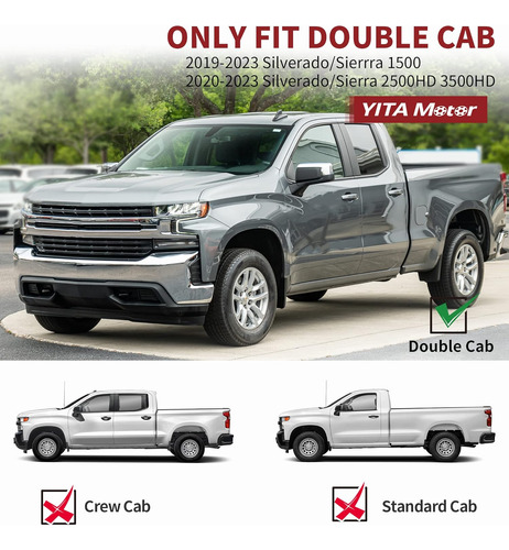 Escalones Laterales Compatibles Con Chevy Silverado 2019-202 Foto 3