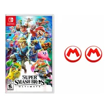 Super Smash Bros Ultimate + 2 Grips Nintendl Switch Nuevo