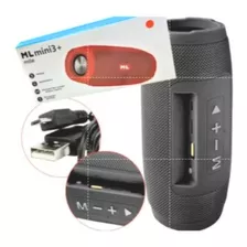 Caixa Caixinha Som Ml Charge Mini 3+ Com Bluetooth Portátil 
