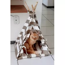 Caminha Cabana Casinha Para Cães E Gatos Bege *p