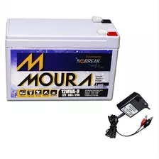 Bat Selada Moura 12v 12ah + Carregador Led - Nobreak