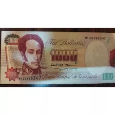 Billete Venezolano Antiguo Mil Bolívares 1998 