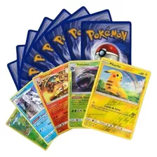 100 Cartas Pokémon, 5 Brilhantes Garantidas Originais Copag