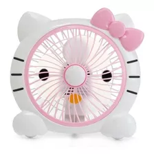 Ventilador Hello Kitty De Escritorio Decorativo 2velocidades