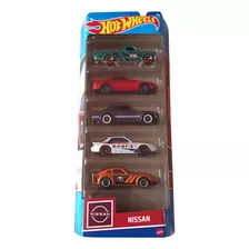 Paquete Hot Wheels 5-pack 5 Vehiculos Nissan Mattel Nuevo 