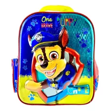 Mochila Paw Patrol Original Kinder Patrulla Canina Chase