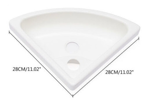 Triangular Wash Hand Basin Bathroom Sink Wall Hung Mount Lvv Foto 2