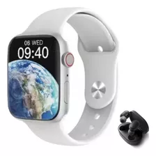 Relógio Watch 8 Max Branco + Fone Bluetooth 