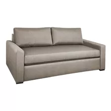 Sofa Cama 2 Plazas Sillón 3 Cuerpos Living Tapizado Lino