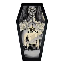 Quadro Caixão Filme Exorcista Arte Terror Moldura Exclusiva