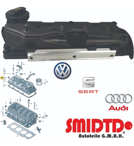 Tapa Punterias Vlv Pcv Radi Audi A4 Avant Quat B8 2.0 09-15 Foto 6