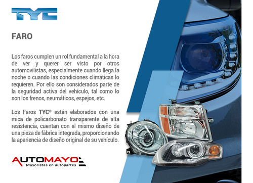 Un Faro Izquierdo Tyc Liberty Jeep 2002-2004 Foto 4