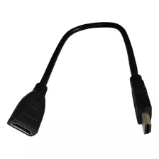 Cabo Adapdador Hdmi Macho - Femea /extensor Hdmi 28 Cm.