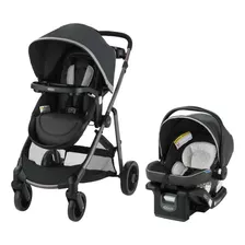 Travel System Cochecito Con Porta Bebé Modes Element Color Negro Color Del Chasis Negro