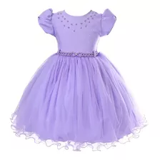 Vestido Infantil Princesa Sofia Rapunzel Aniversário Luxo