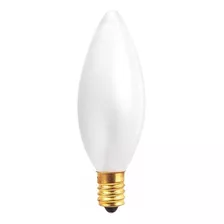 Lampara Incandescente Vela 25w Opal Rosca E14 X5 Unidad