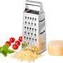 Primera imagen para búsqueda de rallador de queso manual 4 caras acero inox