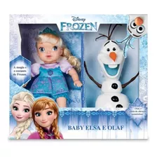 Boneca Baby Elsa E Olaf 30cm Frozen Disney Mimo Toys