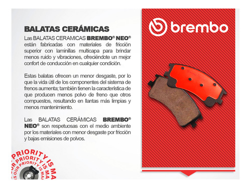 Balatas Ceramicas Tra Mercedes-benz Cla250 14 Brembo Foto 5