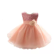 Vestido Fiesta Elegante Bebé Niña Corte Princesa Y Lentejuel