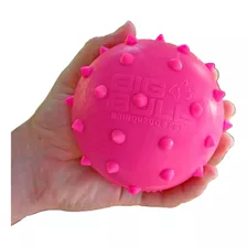 Bola Pet Brinquedo Cachorro Bolinha Anti Stress Dog Cor Cravo 100mm Rosa