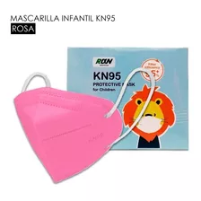 Mascarilla Infantil Kn95 - Rosa - 10 Unidades