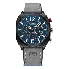 Reloj Curren 8398 En Cuero Hombre Cronos Funcionales Lujo 