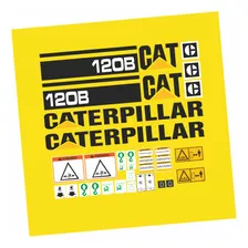 Kit Decalque Compativeis Com Máquina Motoniveladora 120b Cat