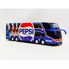 Miniatura Ônibus Pepsi G7dd 4 Eixos 30 Centímetros.