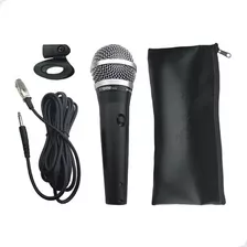 Microfone Dinamico Metal Profissional Micn0010 Com Fio Storm