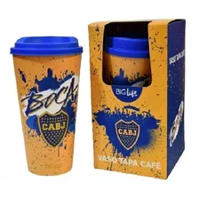 Vaso Con Tapa Cafe Boca Juniors Oficial