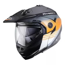 Casco Tourmax Titan Matt Gun Metal/orange/white