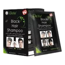 10 Shampoo Tinte Cabello Dexe Canas Negro 