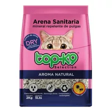 Arena Sanitaria Mineral Repelente De Pulga Top-k9 Pack 20 Kg