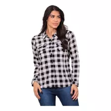 Camisa Xadrez Femenino Blusa Social Festa P Ao Gg Casual