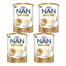 Fórmula Infantil Nan Supreme 2 Nestlé Lata 800g Kit 4 Un