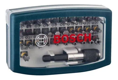 Set Puntas Atornillar Bosch 32pz Ph Pl Torx Hex Porta Puntas