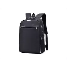 Mochila Ejecutiva Belmotec Antirrobo M1m1242 Color Negro 23l