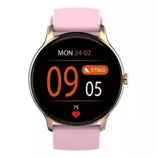 Smartwatch Reloj Foxbox Neon Rosa Bluetooth Getbox® Color Del Bisel Dorado