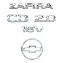 Kit Emblemas Gm Zafira Cd 2.0 16v Gravata Mala Ate 2002 3m