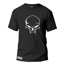 Camiseta Masculina Caveira Vampiro Camisa Malha Fria Pv 